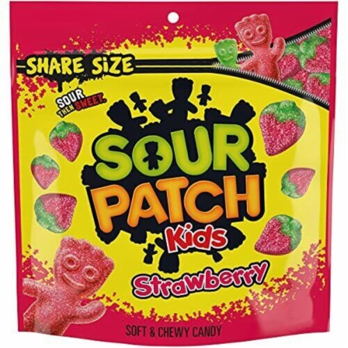 Sour Patch Soft And Chewy Candy 12 oz - Strawberry Perspective: front