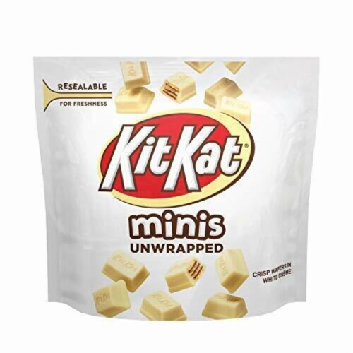 Resealable KitKat Minis White Creme Candy Bars Perspective: front