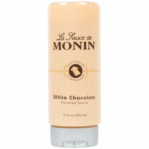 Monin Flavoring Sauce 12 oz - White Chocolate Perspective: front