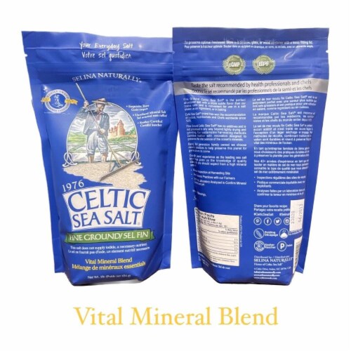 Light Grey Celtic Sea Salt 1 Pound Resealable Bag – Additive-Free,  Delicious Sea Salt, Perfect for Cooking, Baking and More - Gluten-Free,  Non-GMO