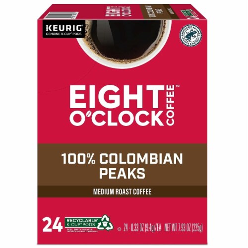 Eight O'Clock Coffee K-Cup Pods 24 Count - Colombian Peaks Perspective: front