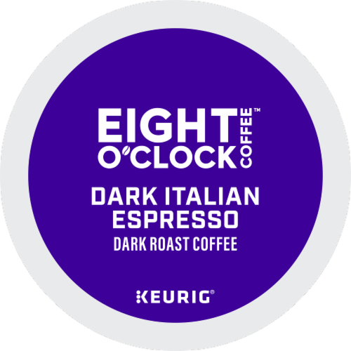 Eight O'Clock Coffee K-Cup Pods 72 Count - Dark Italian Espresso Perspective: front