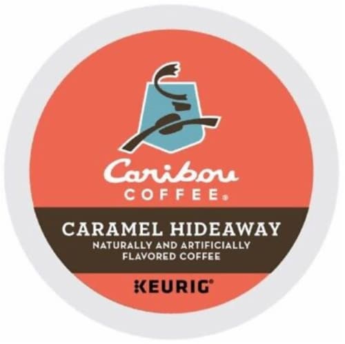 Caribou Coffee Keurig K-Cup Pods 96 Count - Caramel Hideaway Perspective: front
