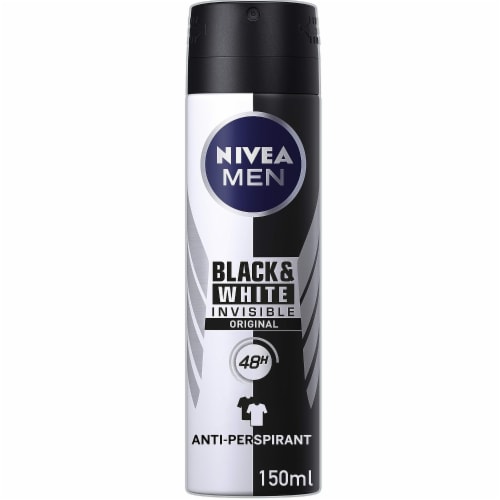 Nivea Men Deodorant Spray 150mL 6 Pack - Invisible Black & White Perspective: front