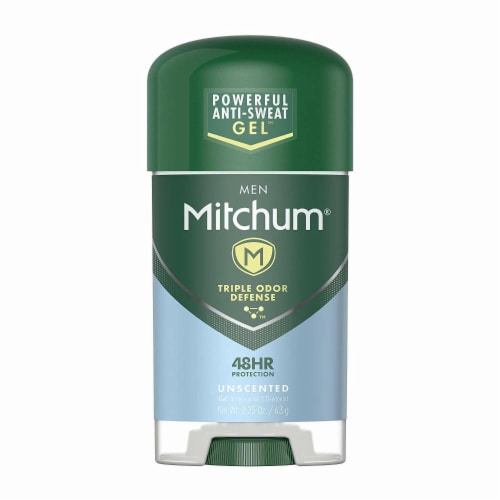 Mitchum Gel Unscented Anti-Perspirant Deodorant 2.25 oz - 12 Pack Perspective: front