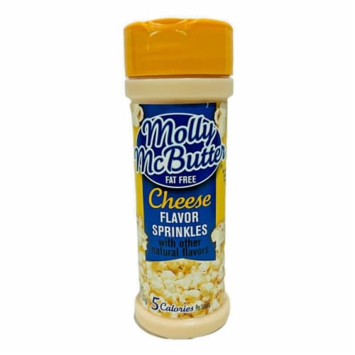 Molly McButter Fat Free Natural Cheese Sprinkles 2 oz Perspective: front