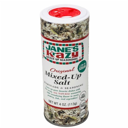 Jane's Krazy Original Mixed Up Salt Marinade And Seasoning 4 oz Perspective: front