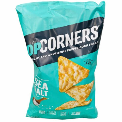 Popcorners Sea Salt Popped Corn Snacks 7 oz Perspective: front