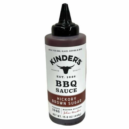 Kinders Hickory Brown Sugar BBQ Sauce 15.8 oz Perspective: front