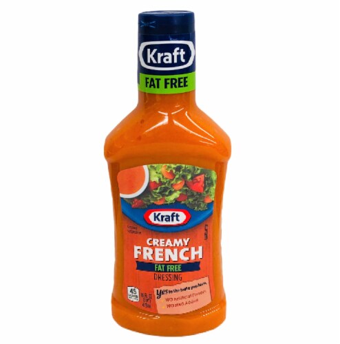 Kraft Fat Free Creamy French Salad Dressing 16 oz Perspective: front
