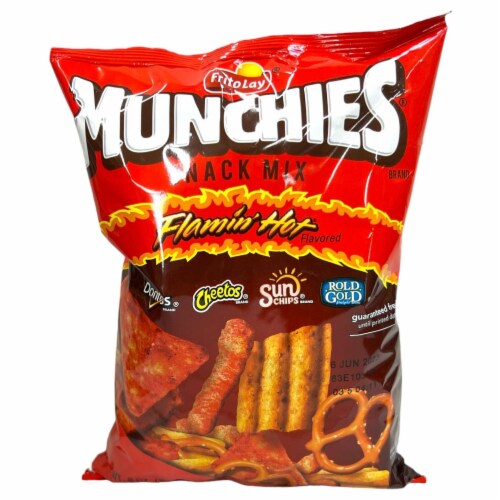 Frito Lay Munchies Flamin Hot Snack Mix 8 oz Perspective: front