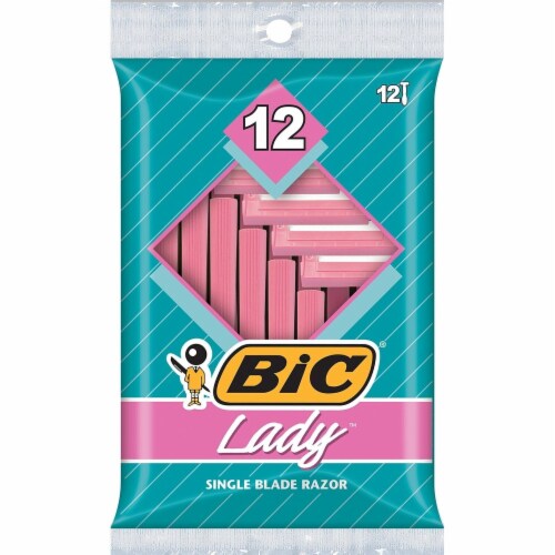 BIC Lady Shaver Women's Disposable Razor - 12 Count Perspective: front