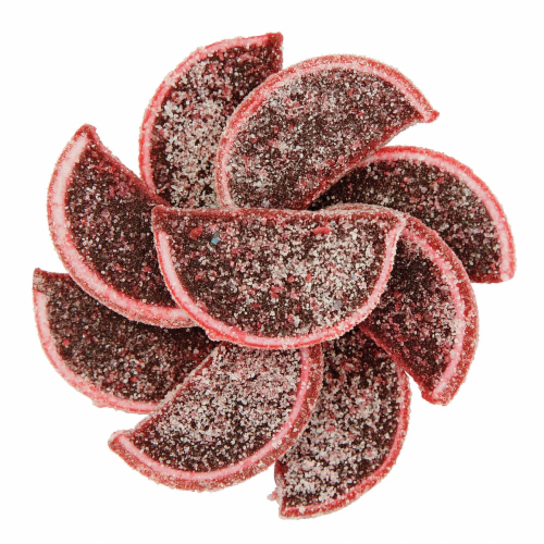 Fruit Slices Jelly Chewy Gummy 1 Lb - Pomegranate Perspective: front