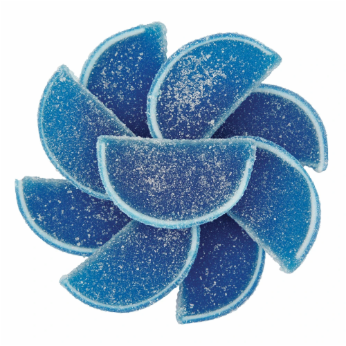 Fruit Slices Jelly Chewy Gummy 1 Lb - Blue Raspberry Perspective: front