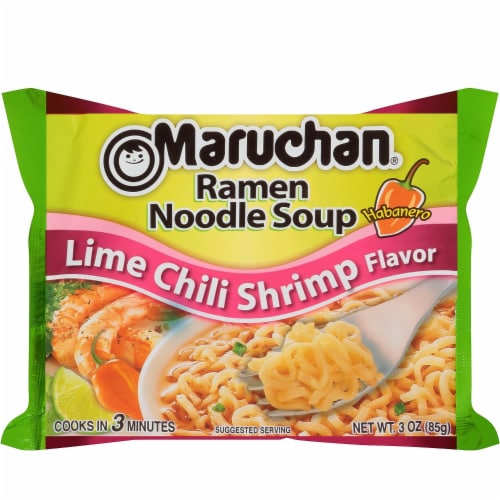 Maruchan Lime Chili Shrimp Ramen Noodles 3 oz 24 Pack, 3 oz/ 24 Pack