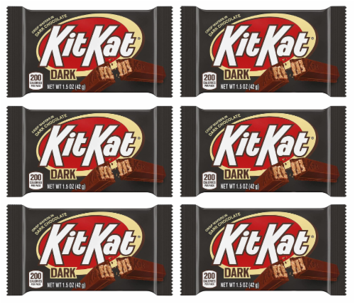 KitKat Dark Chocolate Crisp Wafers 1.5oz - Pack of 6 Perspective: front