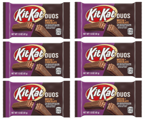 KitKat Duos Mocha & Chocolate Crisp Wafers 1.5oz - Pack of 6, Pack