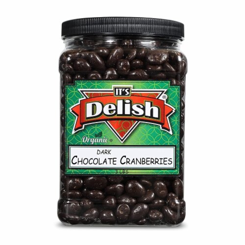 Its Delish Organic Dark Chocolate Covered Cranberries 3 Lbs, 3 Lbs