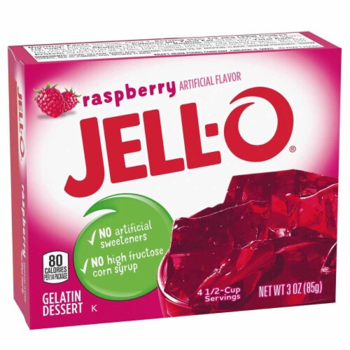 Jell-O Gelatin Dessert Pack of 6 - Raspberry Perspective: front