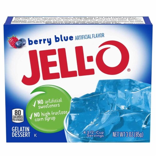 Jell-O Gelatin Dessert Pack of 6 - Berry Blue Perspective: front