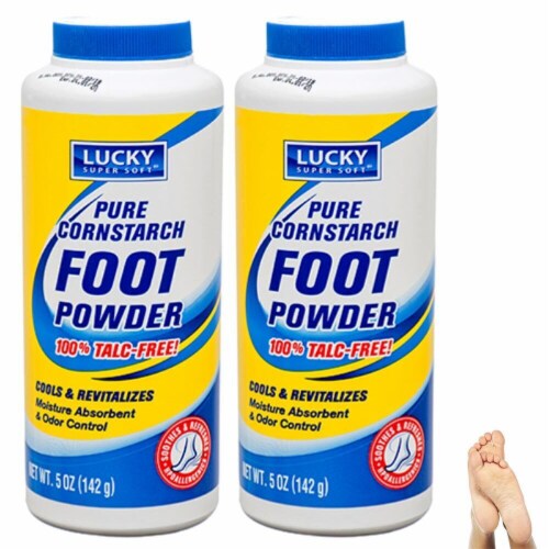 Foot Odor Control Powder Eliminator TalcFree 5 oz Pack of 2, 5 oz