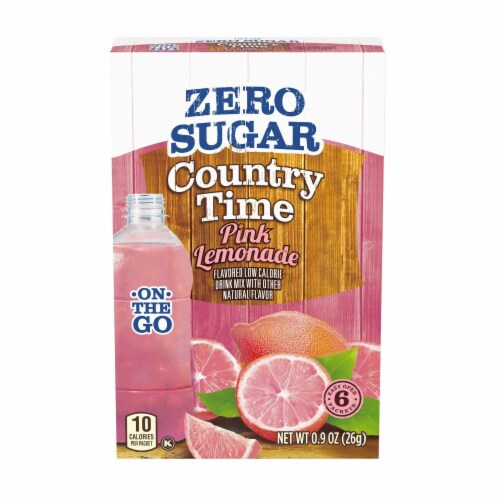 Country Time Pink Lemonade Sugar Free Drink Mix Zero Sugar 1oz Smith