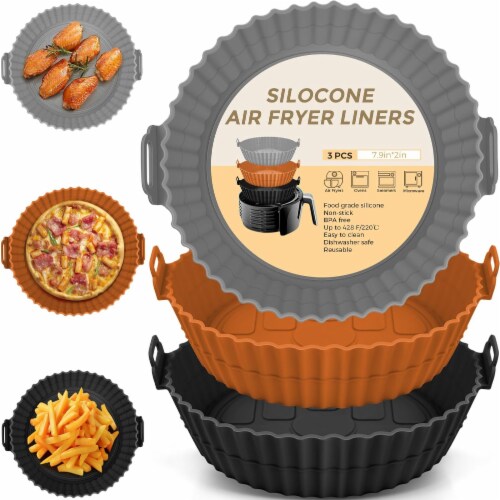 Buauty Reusable Food Grade Silicone Air Fryer Liners 3 Pack Pick n Save