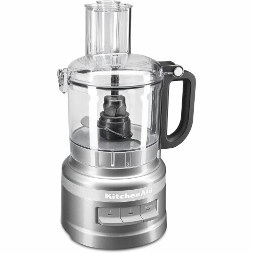 KitchenAid KFP0718CU Food Processor 7 Cup Contour Silver Perspective: front