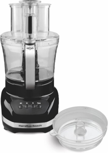 Hamilton Beach 12 Cup Food Processor, Black Perspective: front