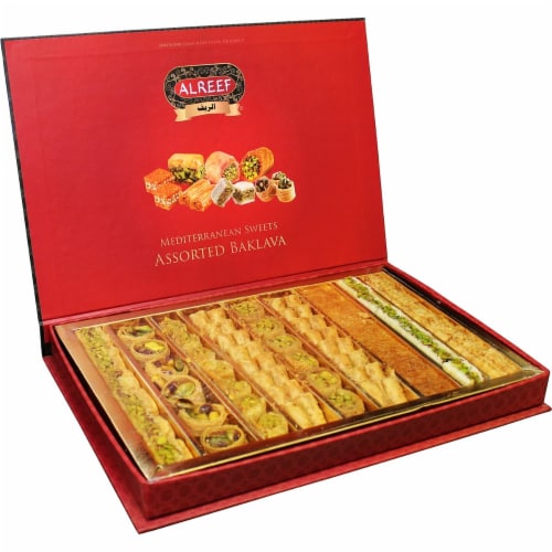 Alreef Assorted Mediterranean Baklava 800g (70-80PCS) Perspective: front
