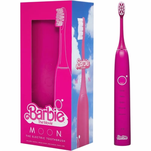MOON Barbie The Movie x Pink Sonic Electric Toothbrush for Adults 5 Smart Modes to Clean 1 Piece Dillons Food Stores