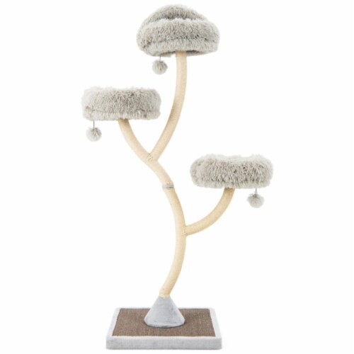 Hivvago 70 Inch Tall Cat Tree 4 Layer Cat Tower with 3 Perches and Dangling Balls 1 Pick n Save