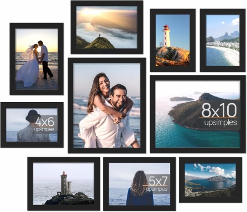 upsimples 10 Pack Picture Frames Collage Wall Decor with Glass, ..., 10 ...