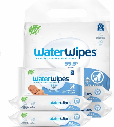 WaterWipes Plastic Free Original Baby Wipes Set of 5 Kroger