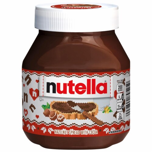 Nutella Hazelnut Spread With Cocoa For Breakfast, 26.5 Oz Jar Perspective: front