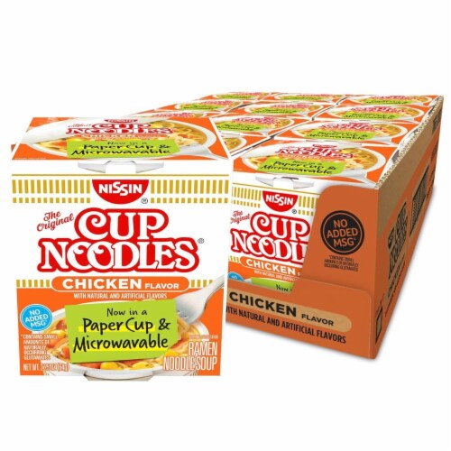 Nissin, Cup Noodles Soup, Chicken Flavor, 2.25 oz (case of 12), 2.25