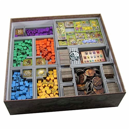 Folded Space Founders of Gloomhaven Board Game Box Inserts Perspective: front