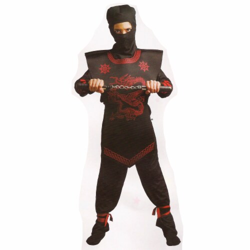Northlight Red and Yellow Ninja Boys Children's Halloween Costume - Large Perspective: front