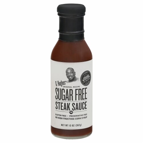 g Hughes Sugar Free Steak Sauce 13 oz Perspective: front