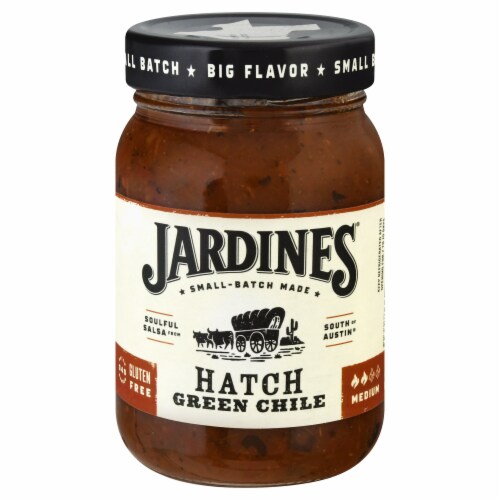 Jardines Salsa Hatch Green Chili 16 Oz Perspective: front