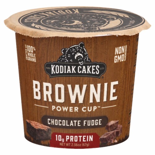 Kodiak Mix Brownie Cup Chocolate Fudge 2.36 oz Perspective: front