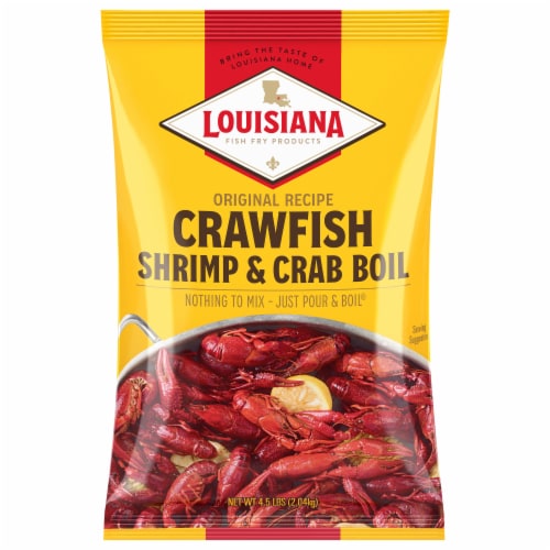 Louisiana Fish Fry Boil Crawfish Crab Shrimp 4.5 lb Perspective: front