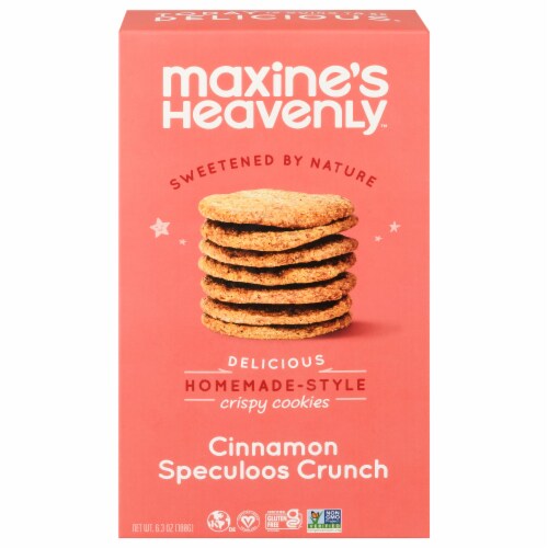 Maxines Heavenly Cookie Cinnamon Crispy 6.3 Oz Perspective: front
