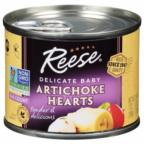 Reese Artichoke Hearts Petite 7 oz Perspective: front