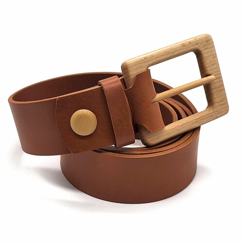 Wood Belt Yosemite Brave 425 Luxury Leather Belt with Beech