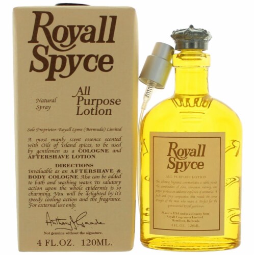 Royall Spyce All Purpose Lotion / Cologne By Royall Fragrances - 4 oz Royall Spyce All Purpose Lotion / Cologne By Royall Fragrances - 4 oz