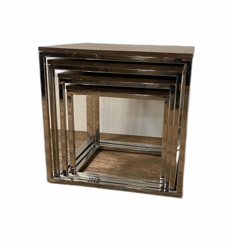 Set Of 4 Modern Rustic Nesting Accent Tables Set Of 4 Modern Rustic Nesting Accent Tables
