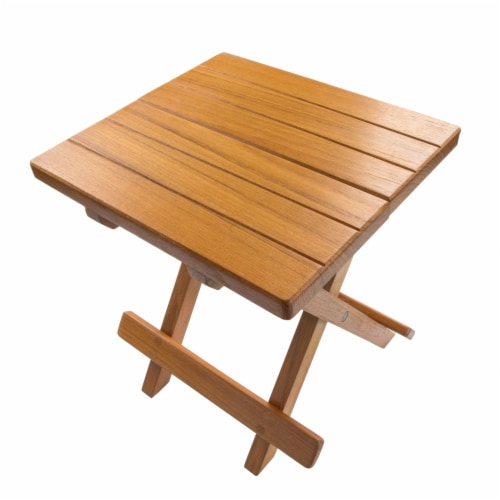 Hivvago 12 inch Brown Solid Wood Square End Table 12 Inch Gerbes Super Markets