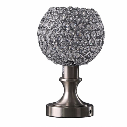 Silver globe table lamp sales