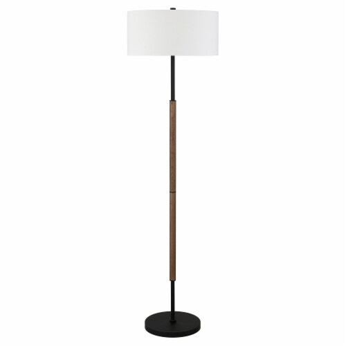 Black and glass floor lamp hotsell